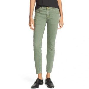 THE GREAT. Army Green Skinny Jeans 29